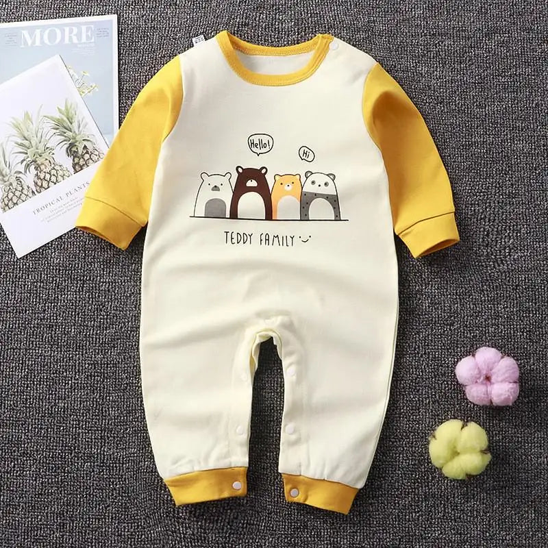 Winter Newborn Baby Pajamas Toddler Costume Baby Girl Romper Pure Cotton Cartoon Baby Onesie Baby Unisex Clothes Baby Jumpsuit