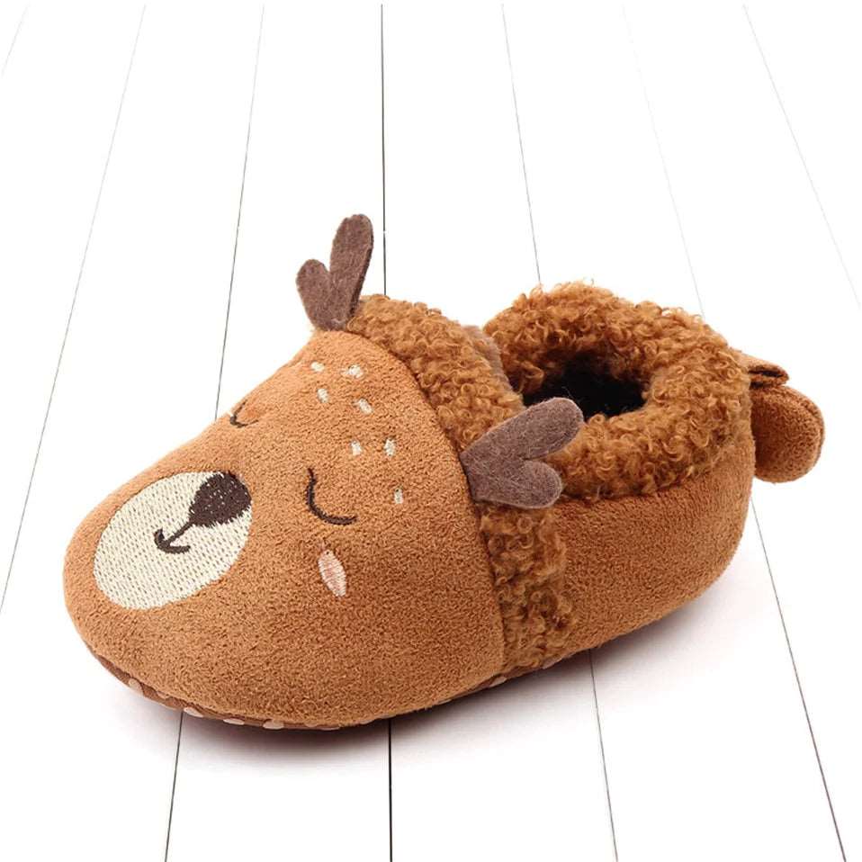 Infant Anti-Slip Slippers With Adorable Cartoon