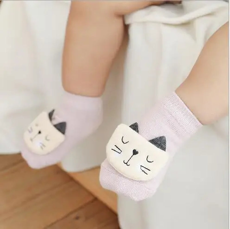 Spring and Summer New Children Socks Cartoon Animal Accessories Baby Socks Dispensing Non-Slip Baby Socks Newborn Cotton Socks