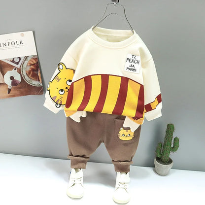 New Autumn Fashion Baby Boys Clothes Suit Children Girls T-Shirt Pants 2Pcs/Sets Toddler Casual Costume Infant Kids Tracksuits