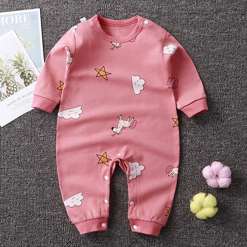 Winter Newborn Baby Pajamas Toddler Costume Baby Girl Romper Pure Cotton Cartoon Baby Onesie Baby Unisex Clothes Baby Jumpsuit