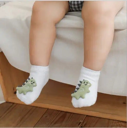 Spring and Summer New Children Socks Cartoon Animal Accessories Baby Socks Dispensing Non-Slip Baby Socks Newborn Cotton Socks